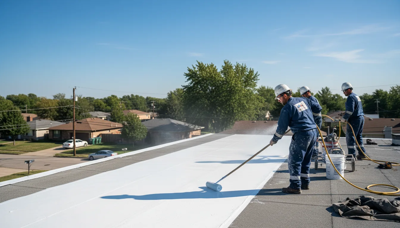 Commercial roof coating in Jamesville, NY near me
